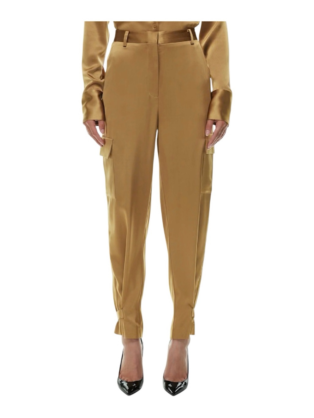 Babaton Aritzia Refined Satin Cargo Trouser Pants Size 14